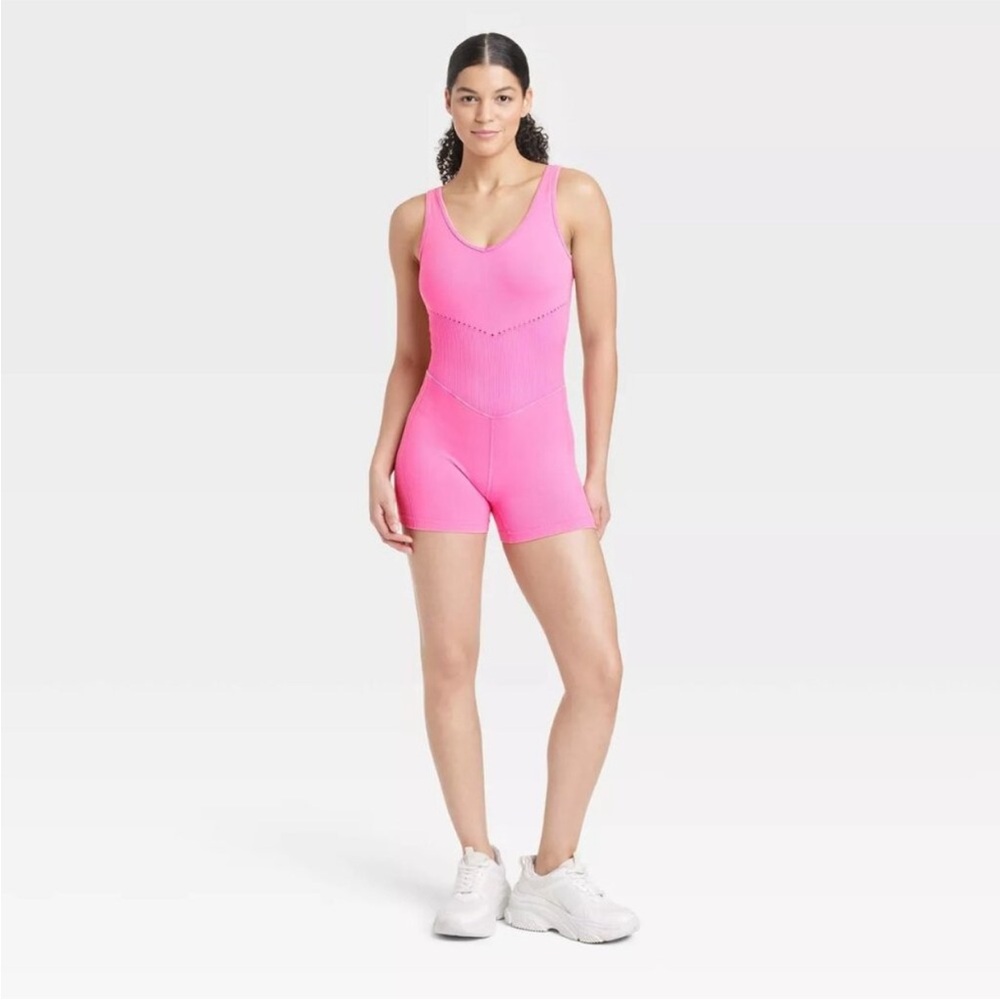 JoyLab Women's Seamless Short Active Bodysuit